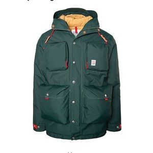Topo Designs Mens Mountain Jacket Hunter Green